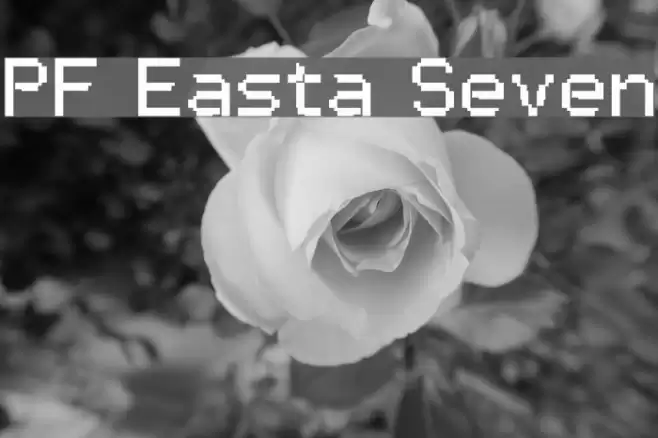 PF Easta Seven Schriftart examples