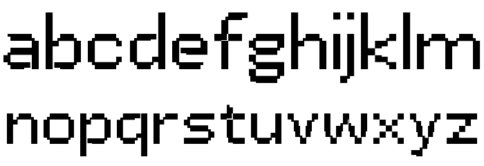 PF Easta Seven Font LOWERCASE