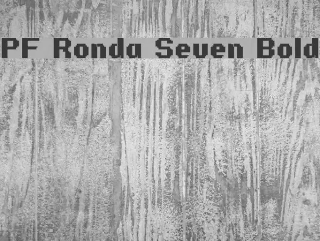 PF Ronda Seven Bold Font examples