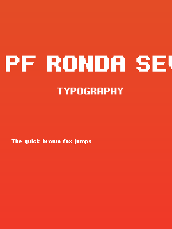 PF Ronda Seven Bold Poster