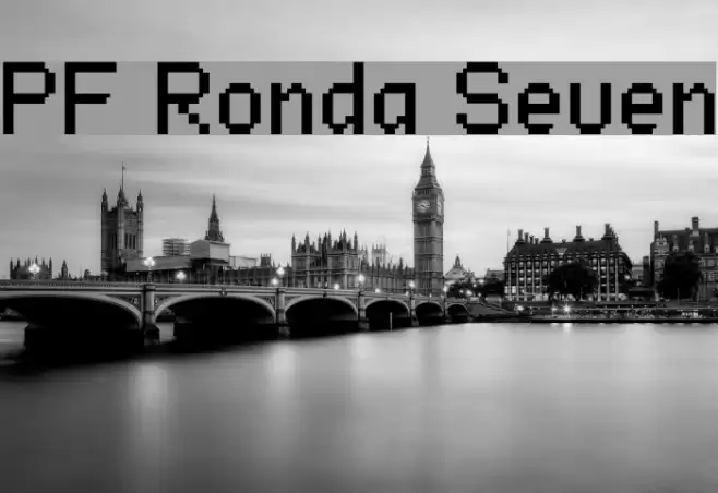 PF Ronda Seven Font examples