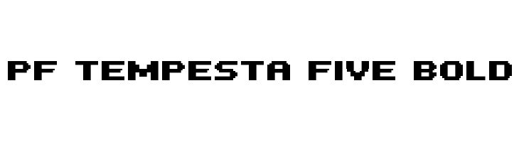 PF Tempesta Five Bold Font