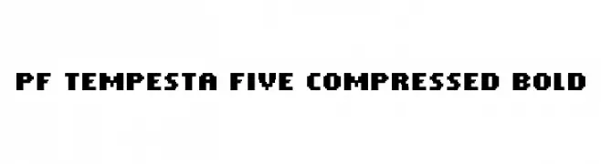 PF Tempesta Five Compressed Bold  les polices de caractères gratuit tlcharger