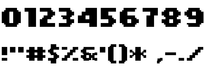 PF Tempesta Five Compressed Bold フォント その他の文字