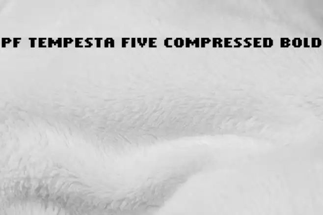 PF Tempesta Five Compressed Bold Font examples