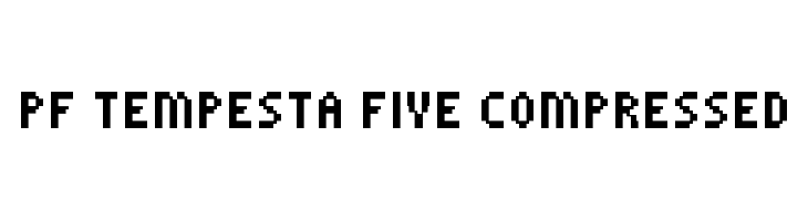 PF Tempesta Five Compressed  les polices de caractères gratuit tlcharger
