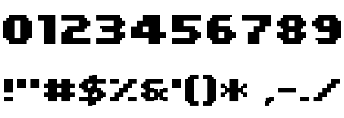 PF Tempesta Five Condensed Bold Font OTHER CHARS