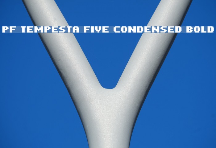 PF Tempesta Five Condensed Bold Font examples
