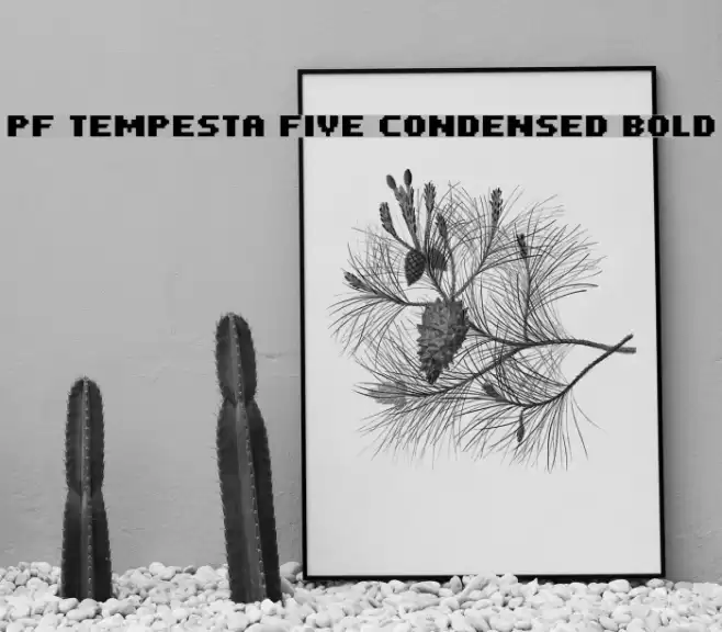 PF Tempesta Five Condensed Bold خط examples