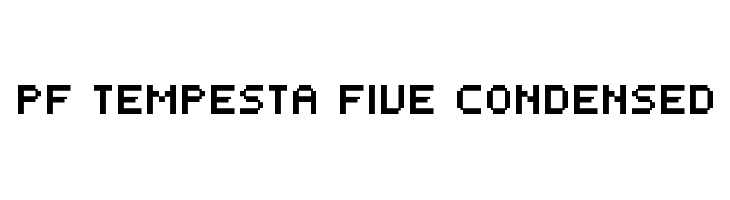 PF Tempesta Five Condensed Fonte