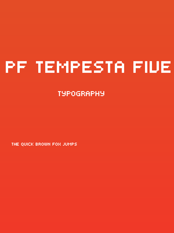 PF Tempesta Five Condensed Poster