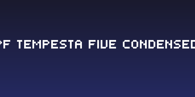 PF Tempesta Five Condensed Social Header