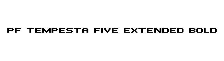 PF Tempesta Five Extended Bold  Скачать бесплатные шрифты