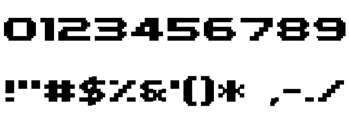 PF Tempesta Five Extended Bold Schriftart Anderer Schreiben