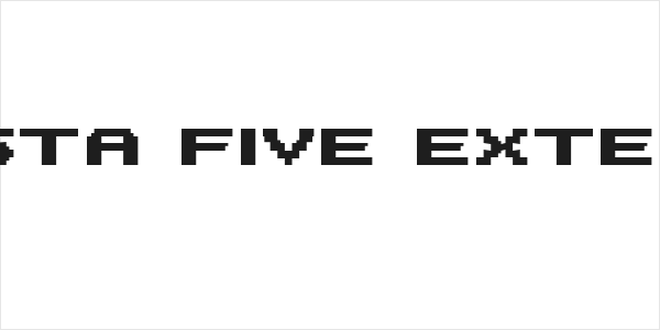 PF Tempesta Five Extended Bold Logo