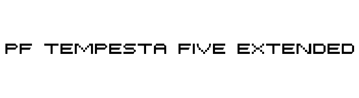 PF Tempesta Five Extended Font