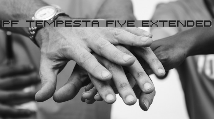 PF Tempesta Five Extended Font examples
