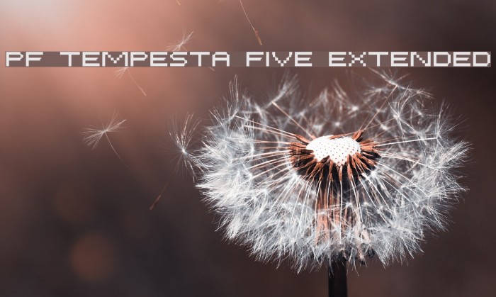 PF Tempesta Five Extended Font examples