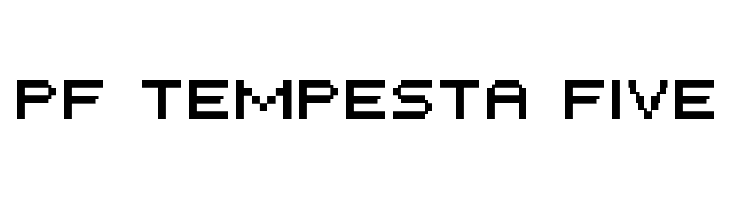 PF Tempesta Five Font
