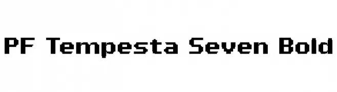 PF Tempesta Seven Bold  les polices de caractères gratuit tlcharger