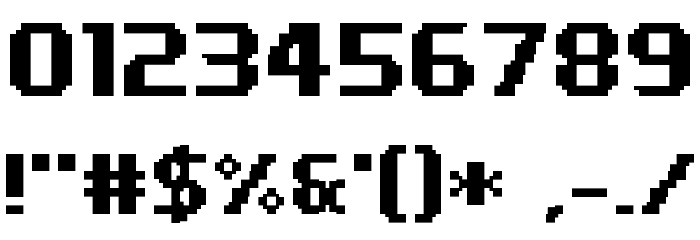 PF Tempesta Seven Bold Font OTHER CHARS