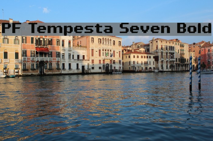 PF Tempesta Seven Bold Font examples