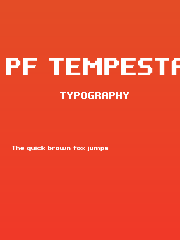 PF Tempesta Seven Bold Poster