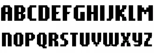 PF Tempesta Seven Compressed Bold Schriftart Groß