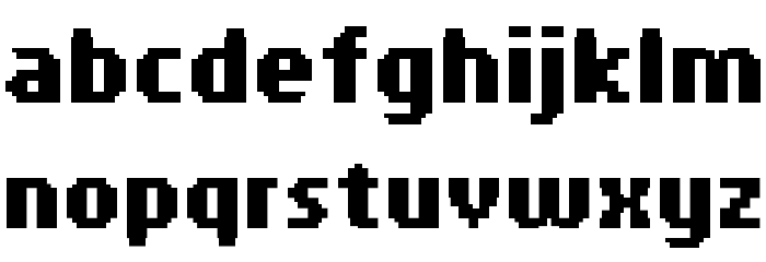 PF Tempesta Seven Compressed Bold Шрифта строчной