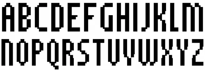 PF Tempesta Seven Compressed フォント 大文字