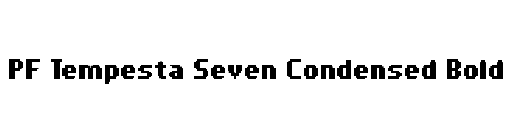 PF Tempesta Seven Condensed Bold Font