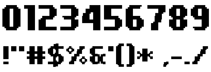 PF Tempesta Seven Condensed Bold Fonte OUTROS PERSONAGENS