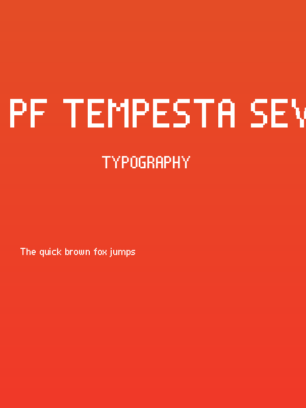 PF Tempesta Seven Condensed Poster