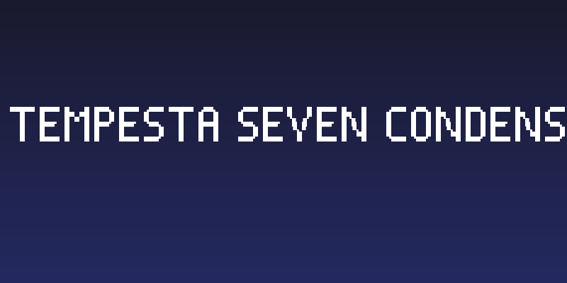 PF Tempesta Seven Condensed Social Header