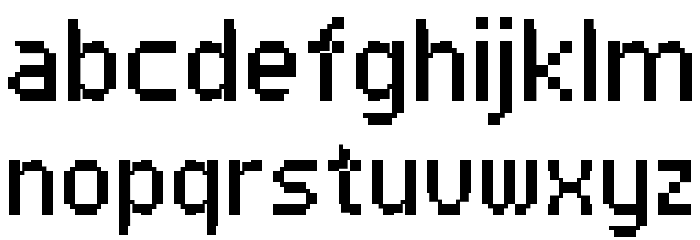PF Tempesta Seven Condensed Шрифта строчной