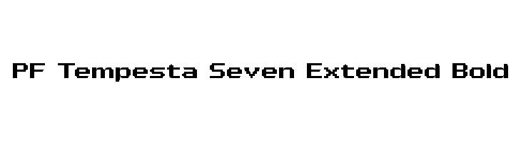 PF Tempesta Seven Extended Bold Font
