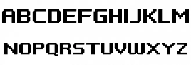 PF Tempesta Seven Extended Bold フォント 大文字