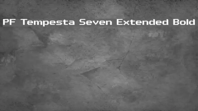 PF Tempesta Seven Extended Bold Polices examples