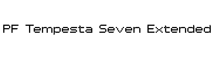 PF Tempesta Seven Extended Font