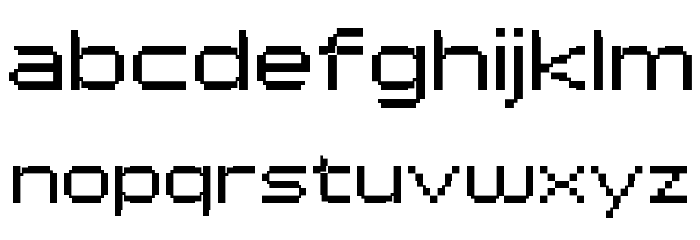 PF Tempesta Seven Extended Font LOWERCASE