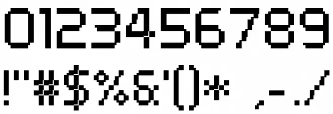 PF Tempesta Seven Font OTHER CHARS