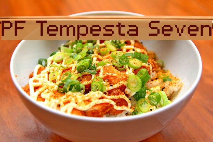 PF Tempesta Seven Font examples