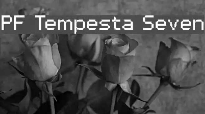 PF Tempesta Seven Font examples