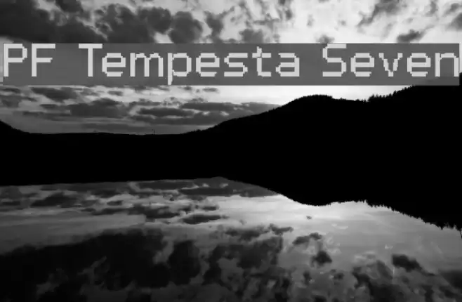 PF Tempesta Seven Font examples