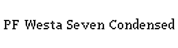 PF Westa Seven Condensed  Frei Schriftart Herunterladen