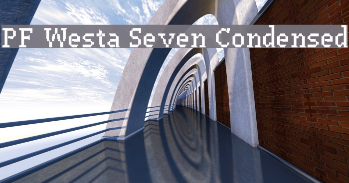PF Westa Seven Condensed Font examples