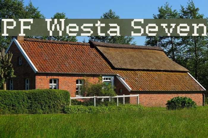 PF Westa Seven Font examples