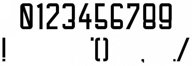 PFHALL Font OTHER CHARS
