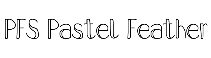 PFS Pastel Feather  les polices de caractères gratuit tlcharger