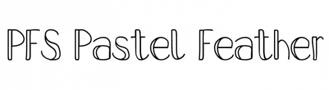 PFS Pastel Feather  les polices de caractères gratuit tlcharger
